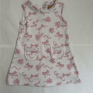 The Beaufort Bonnet Co.  Pink Floral Sleeveless Dress